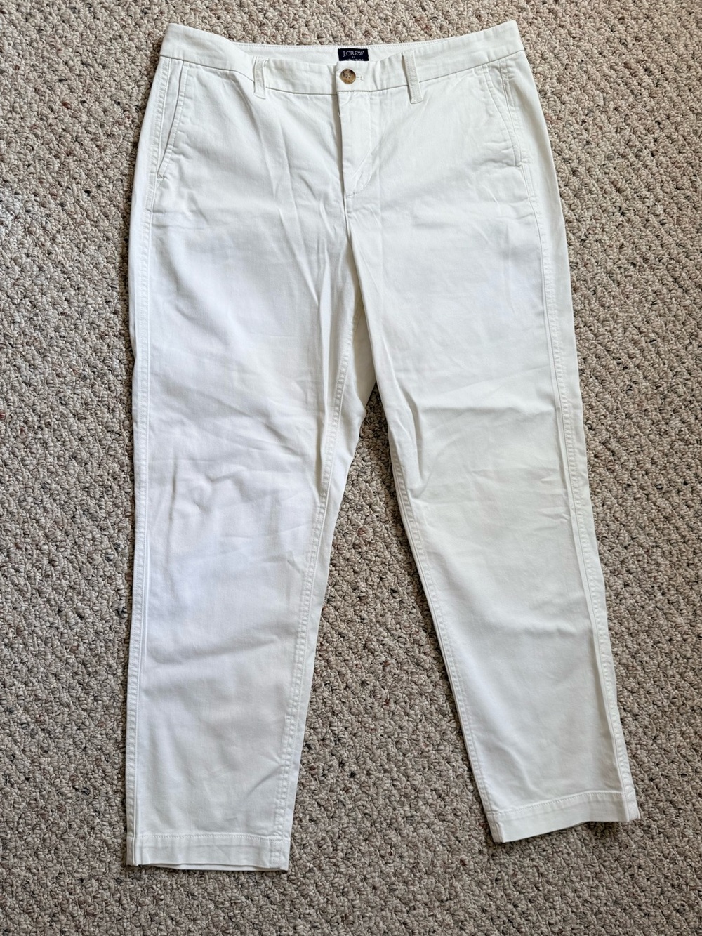 J. Crew Women’s High Rise Girlfriend Cotton Chino Pants 10